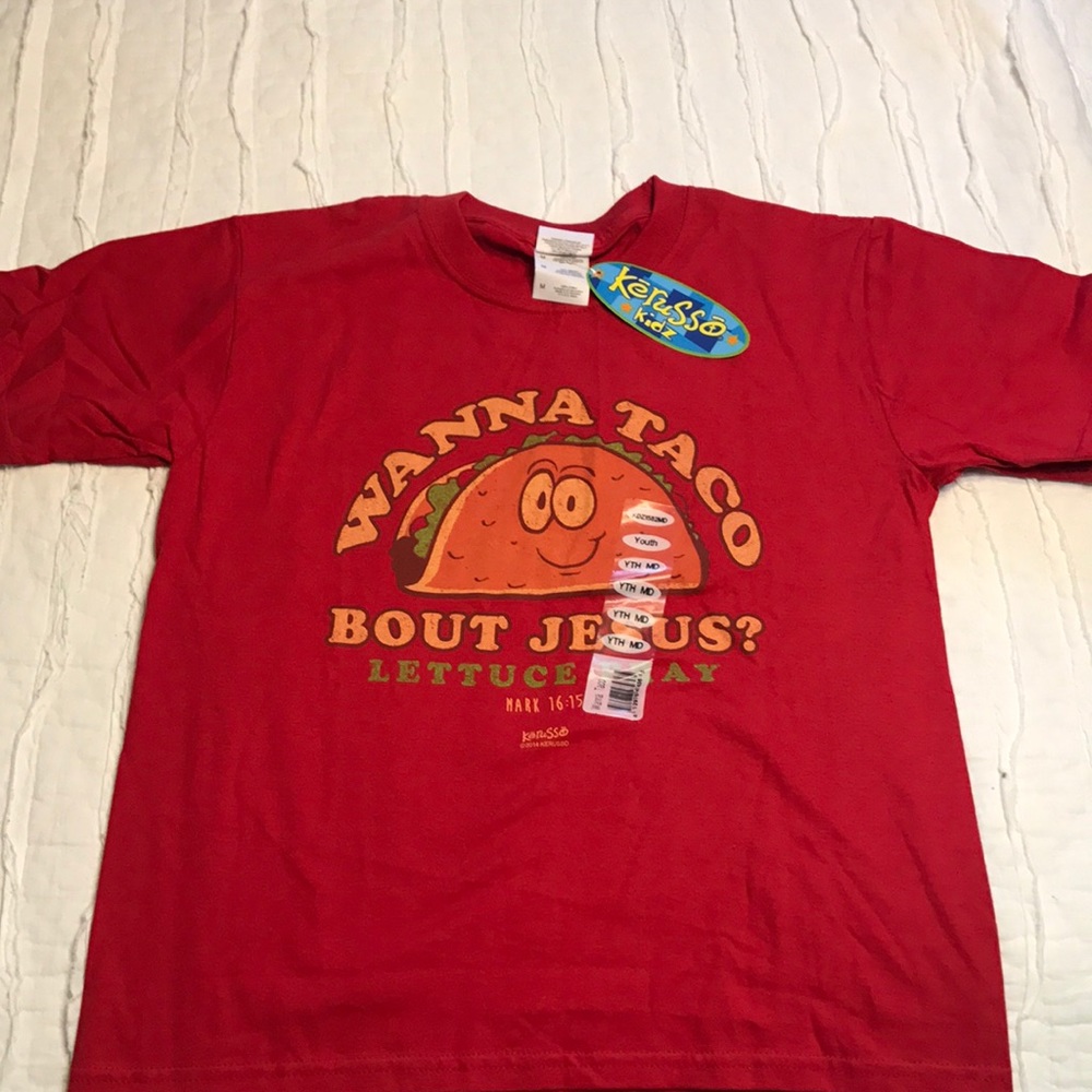 ALL SOLD.   Kerusso kids red t-shirt